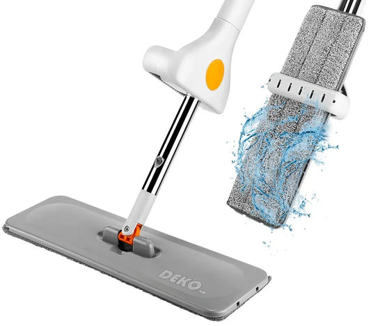 מגב הפלא עם מנגנון סחיטה, כולל 2 סחבת מיקרופייבר איכותית - home-store.co.il