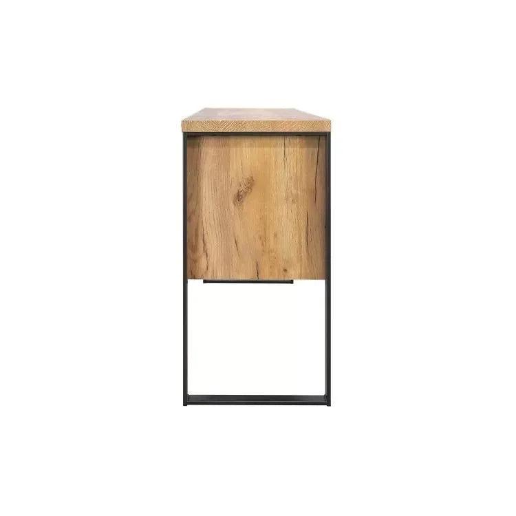 שידת קונוסלה מעוצבת דגם טיאנה - אלון מוזהב - home-store.co.il
