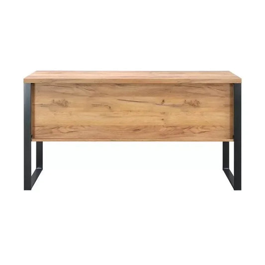 שידת קונוסלה מעוצבת דגם טיאנה - אלון מוזהב - home-store.co.il