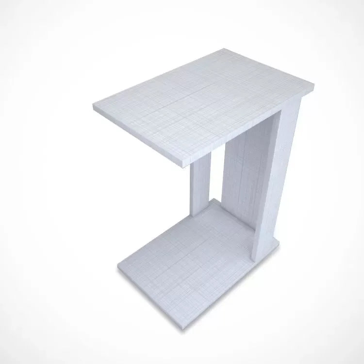 שולחן צד לספה או מיטה דגם פולו - לבן - home-store.co.il