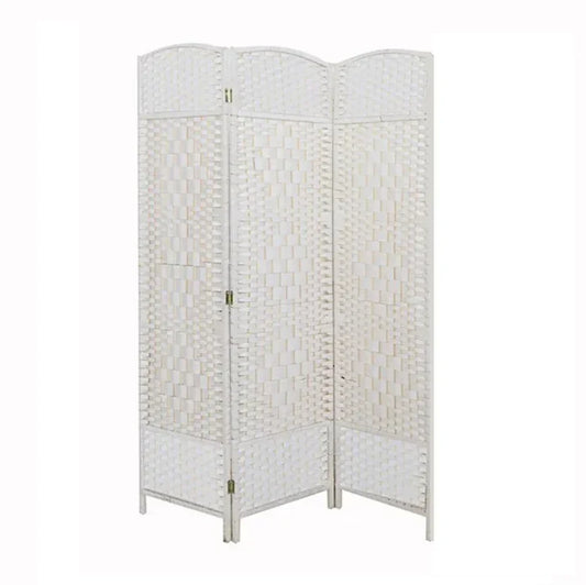 פרגוד קש קלוע 180*150 ס"מ צבע לבן - home-store.co.il