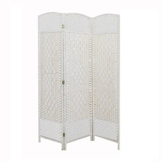 פרגוד קש קלוע 180*150 ס"מ צבע לבן - home-store.co.il