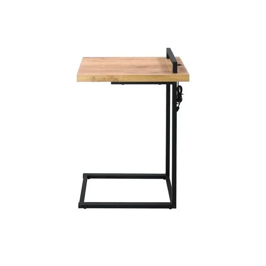 שולחן צד עם שקע USB דגם איירון - home-store.co.il
