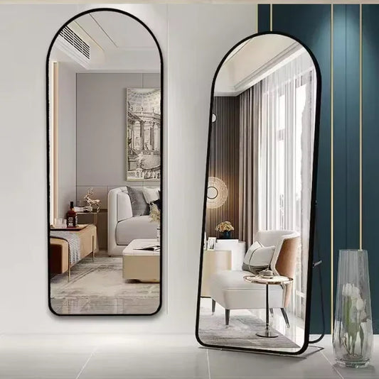 מראת גוף חצי-אובלית עם רגל 40×150 ס"מ – CUBINA - home-store.co.il