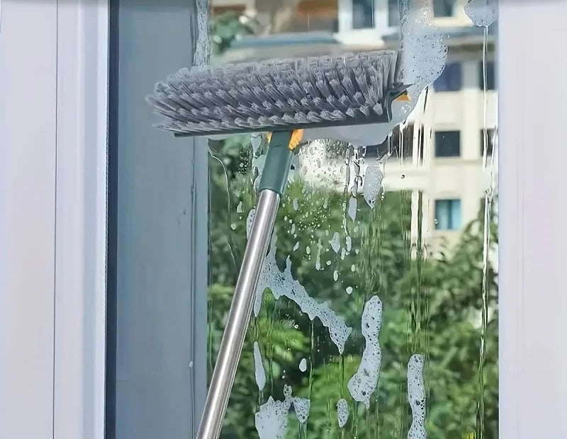 מברשת מגב קרצוף מקצועית Scrub Pro עם ראש מסתובב
