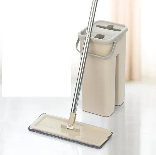 דלי הפלא עם מגב שטוח – סחיטה חכמה ללא הרטבת הידיים - home-store.co.il