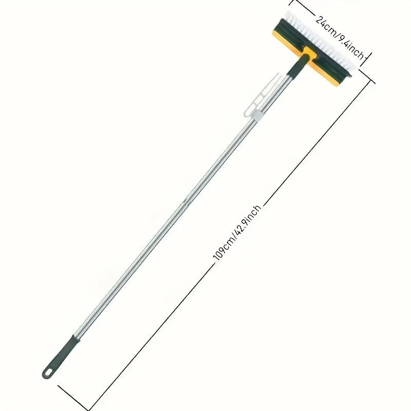 מברשת מגב קרצוף מקצועית Scrub Pro עם ראש מסתובב