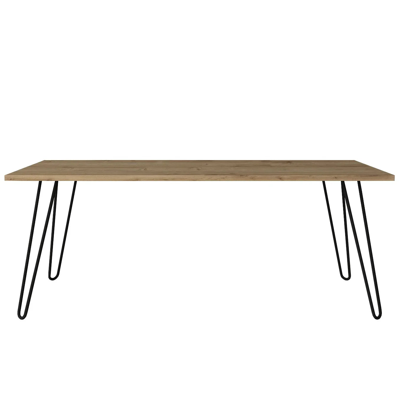 שולחן סלון XL אלון עם רגלי סיכה דגם אלמה - home-store.co.il