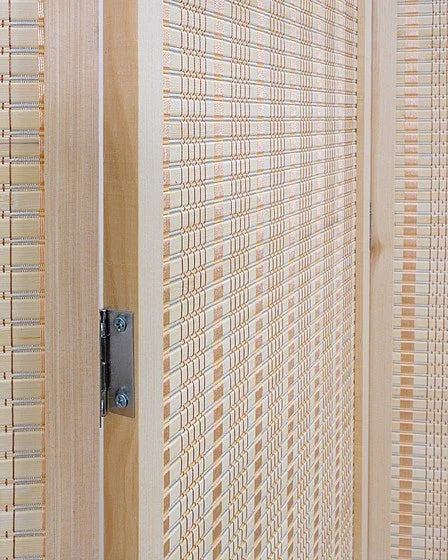 פרגוד במבוק בשילוב ראטן 180-180 ס"מ צבע טבעי - home-store.co.il