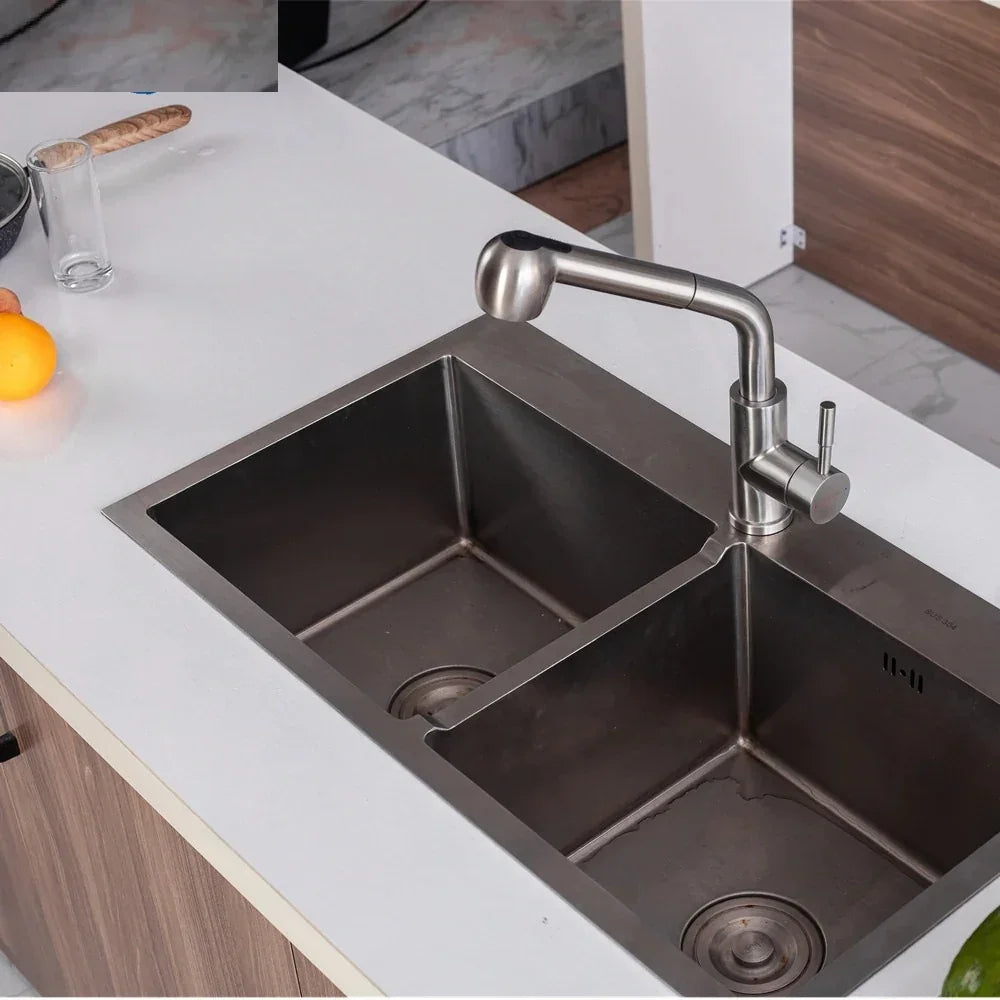 ברז מטבח נשלף – מים חמים וקרים, 2 מצבי זרם - home-store.co.il
