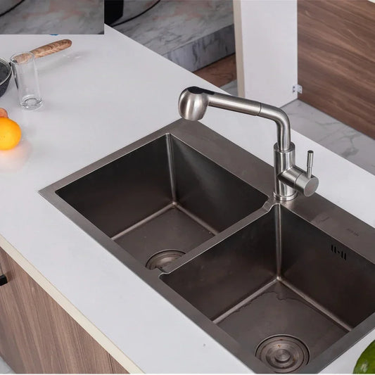 ברז מטבח נשלף – מים חמים וקרים, 2 מצבי זרם - home-store.co.il
