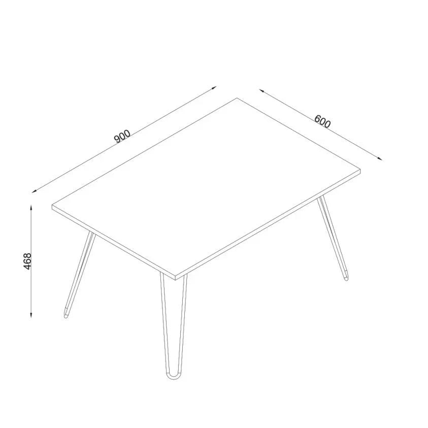 שולחן קפה דמוי שיש עם רגלי סיכה - home-store.co.il