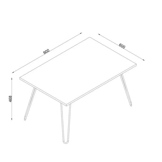 שולחן קפה דמוי שיש עם רגלי סיכה - home-store.co.il