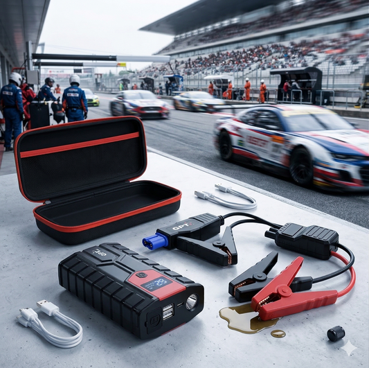 בוסטר התנעה קומפקטי GPT BO12 בנפח 8500mAh ופנס LED.