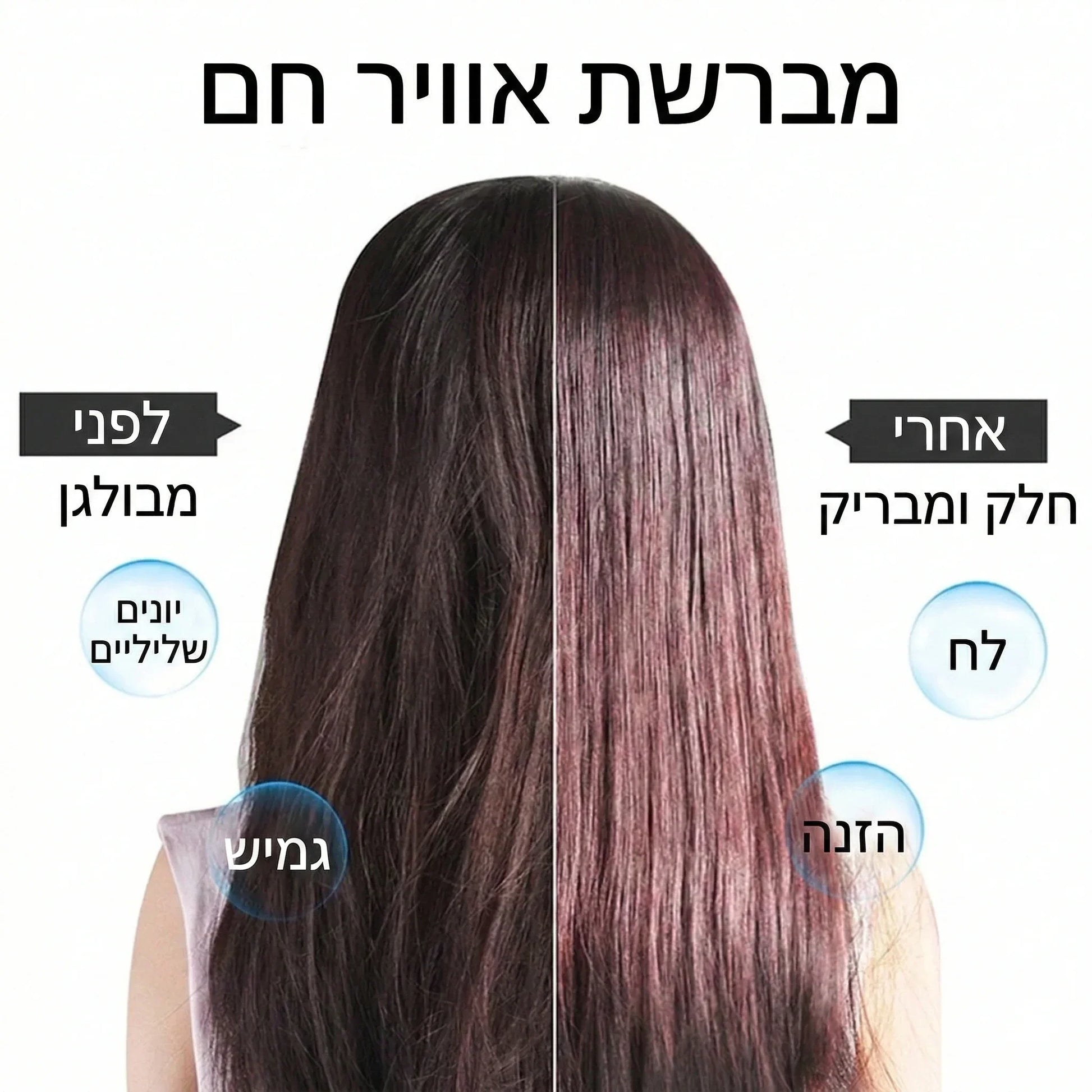 מברשת פן מקצועית מחליק + מעצב + מייבש - home-store.co.il