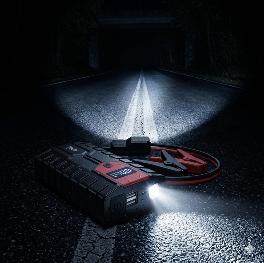 בוסטר התנעה קומפקטי GPT BO12 בנפח 8500mAh ופנס LED.