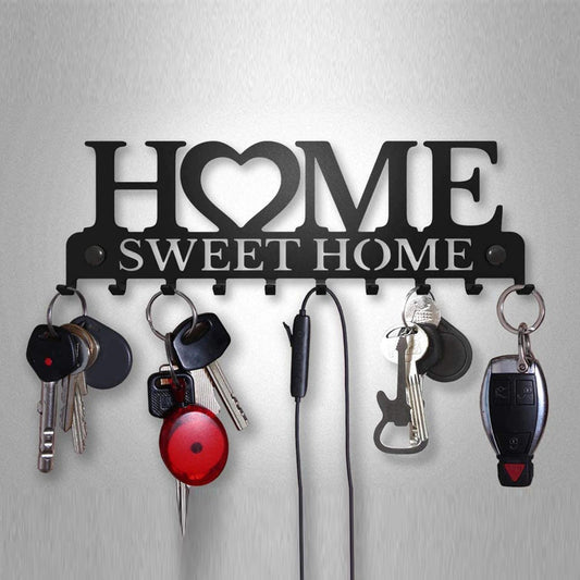 מתלה מפתחות מעוצב ממתכת, HOME